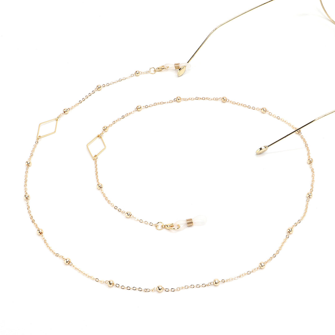 Elegant Gold Chain Eyewear Holder Bowlift