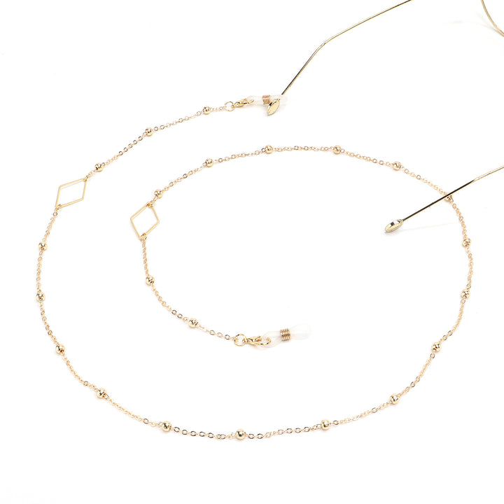 Elegant Gold Chain Eyewear Holder Bowlift