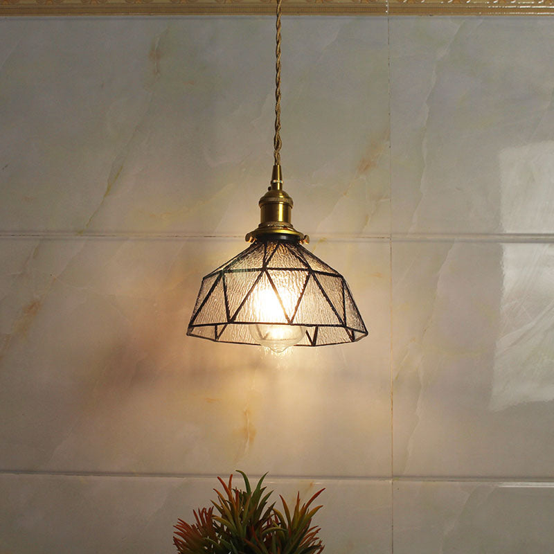 Vintage Geometric Pendant Light