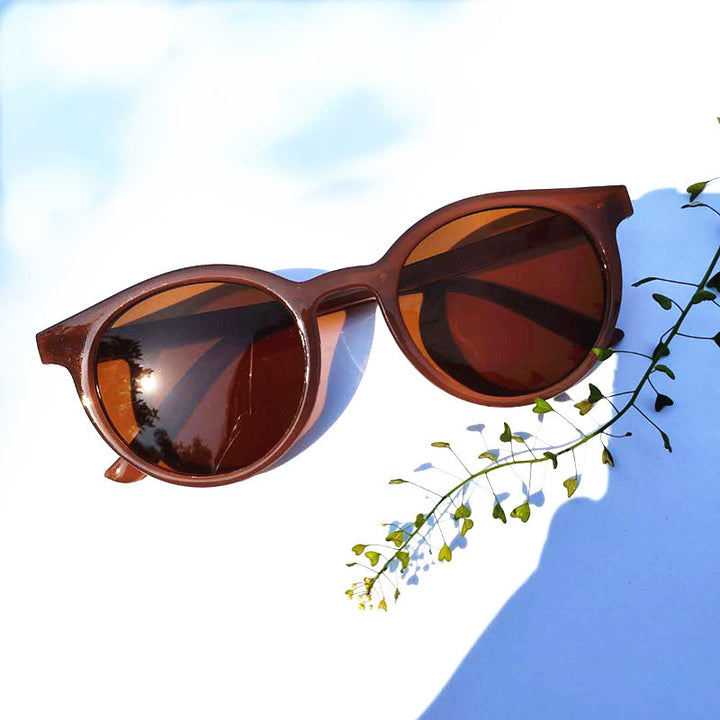 Vintage Inspired Round Frame Sunglasses Bowlift