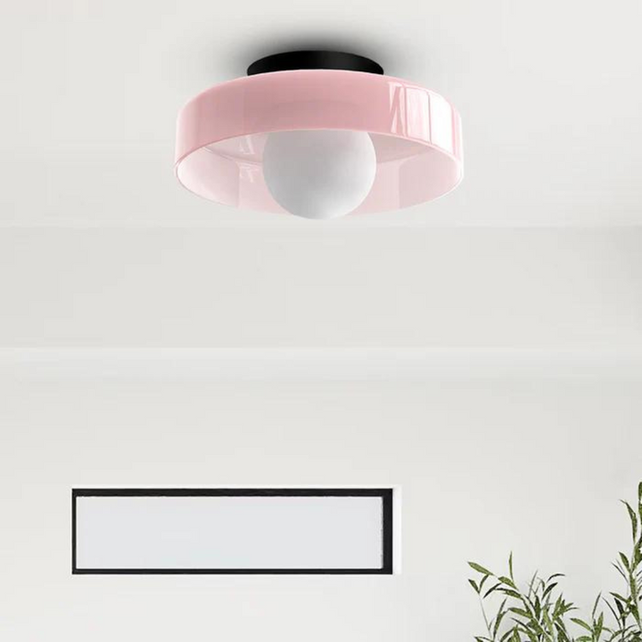 Round Ceiling Lamp with Stylish Functionality - LumiSphere | Bowlift