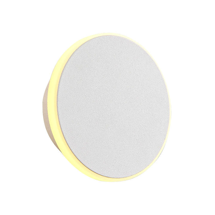 BowLift | Black/White Disc LED Wall Light Modernism Single Acrylic Wall Lighting Ideas in Warm/White Light