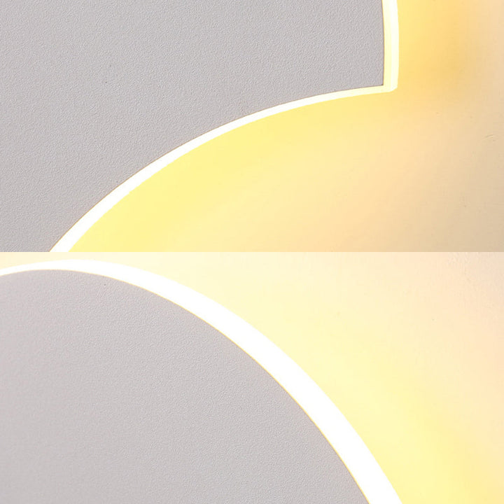 BowLift | Modern Antique Fan-Shaped Wall Lamp Metal Gray LED Wall Light for Bedroom Bathroom