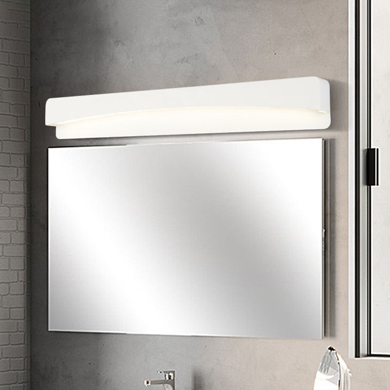 BowLift | 16.5"/20.5"/24.5" L LED Bathroom Vanity Light Modernism White Surface Wall Light with Rectangular Metal Shade