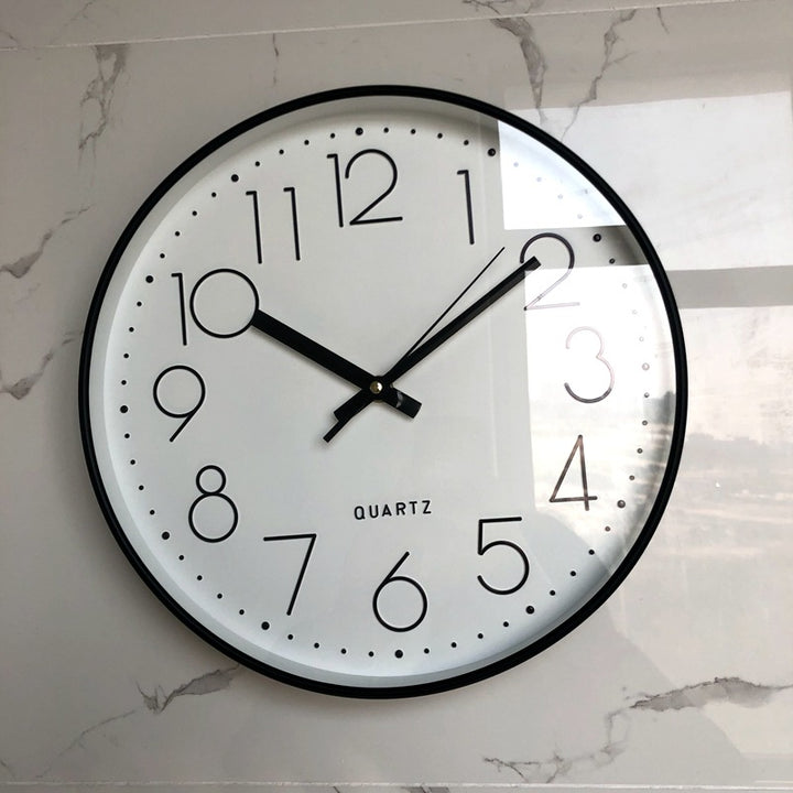 Wall clock in modern wood design Bowlift