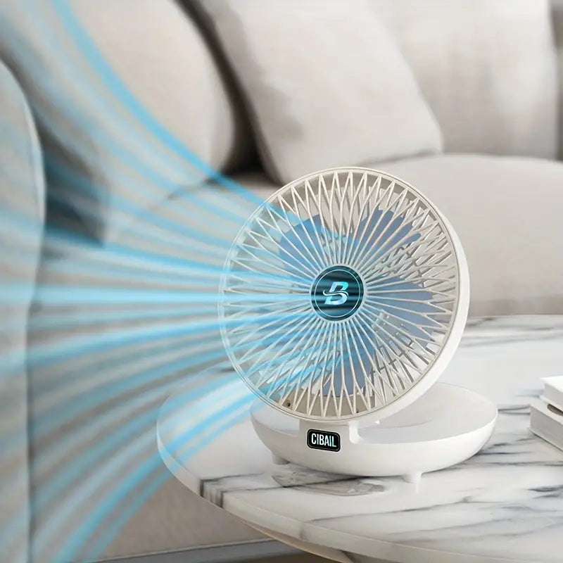 Portable Wall Fan | Multifunctional, USB Rechargeable & Whisper Quiet for Home, Office & Outdoor Use | Bowlift
