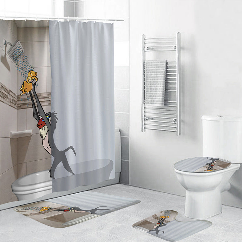 Novelty Character Shower Curtain Bowlift