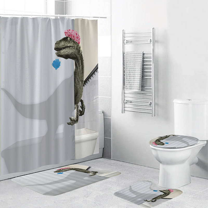 Novelty Character Shower Curtain Bowlift