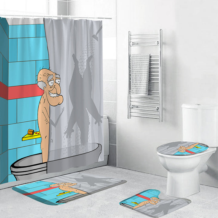 Novelty Character Shower Curtain Bowlift