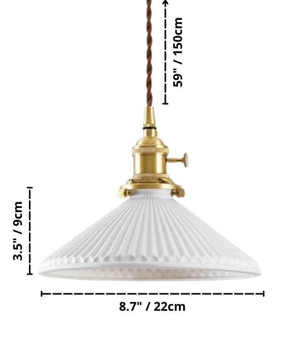 White Ceramic Pendant Lamp | Bowlift