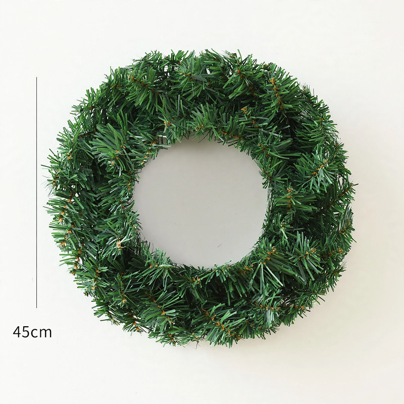 Decorative Christmas wreath made of PVC, various sizes