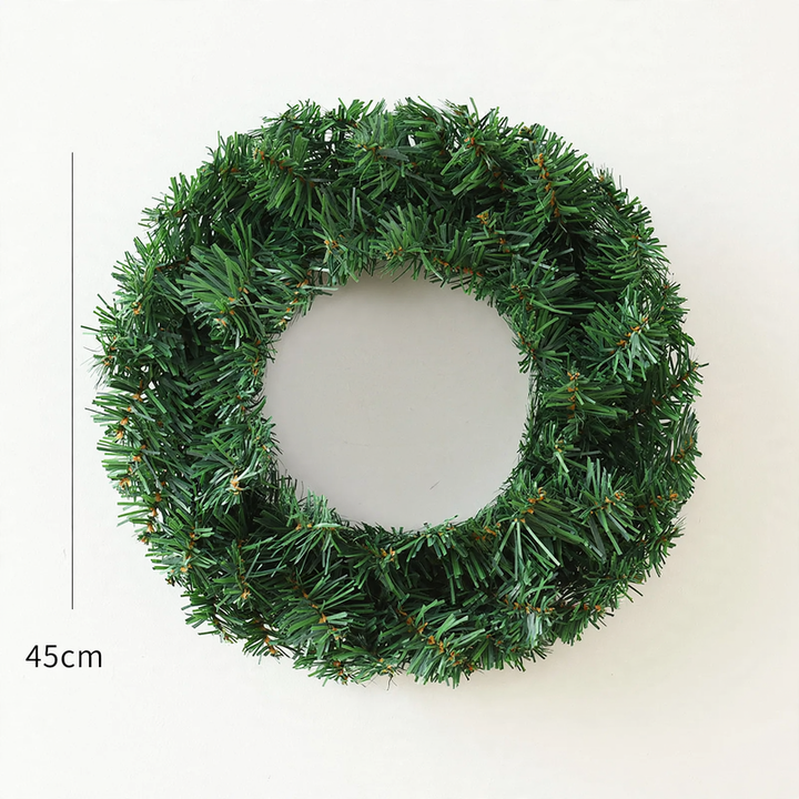 Decorative Christmas wreath made of PVC, various sizes
