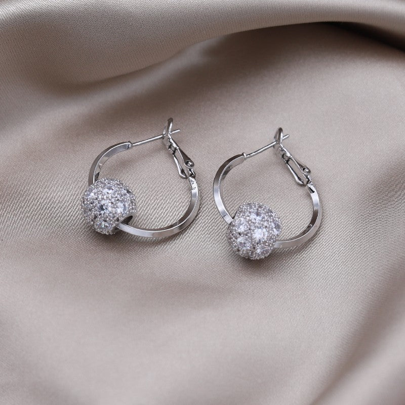 BowLift | Fashion Austrian Crystal Ball Gold/Silver Earrings