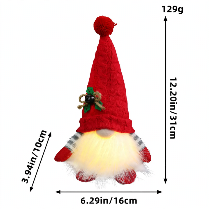 Bright Christmas Elf Figure with Sequins