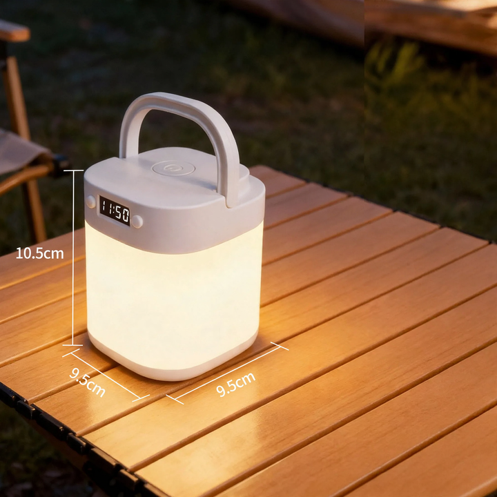 LED camping lamp with battery and emergency light function