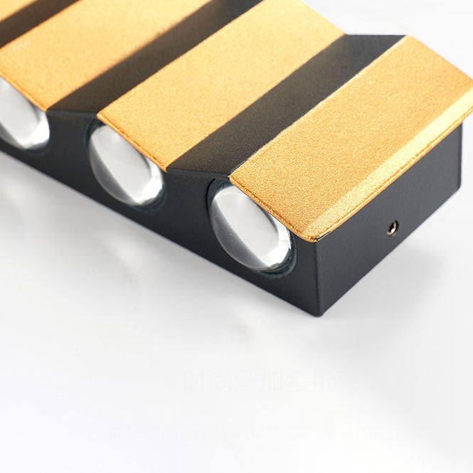 BowLift | Modern Light Luxury Golden Aluminium Outdoor Waterproof Terrace LED Wall Light Lamp