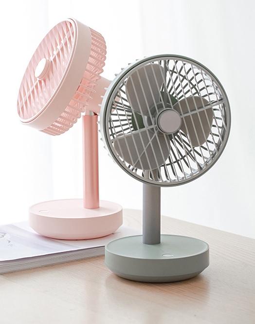 Wireless Rotating Hood & Oscillating Head Desktop Fan, Super Quiet, Super Cool | Bowlift