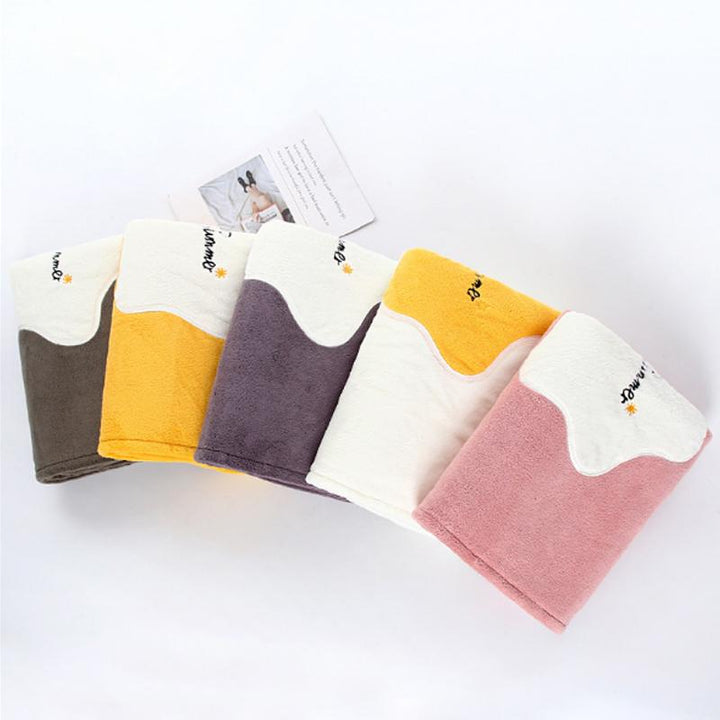 Fleece bathrobes with quick-drying effect for women | Bowlift