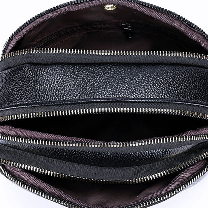 BowLift | Soft Leather Multi-Pocket Shoulder Bag