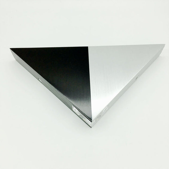 BowLift | TriLumina Prism LED Wall Light | Creative Pyramid Design | Aluminum & Acrylic | Colored Light Options