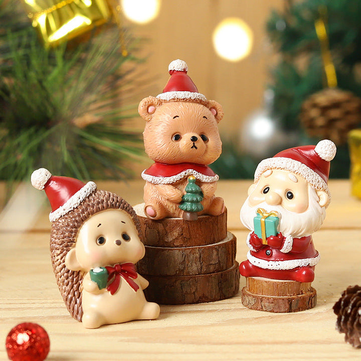 BowLift | Handmade Animal Santa Ornaments