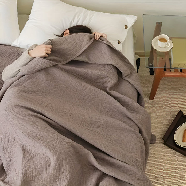 BowLift | Soft Leaf Cotton Blanket