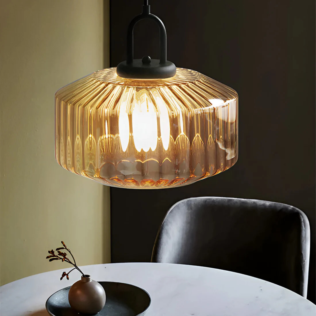 BowLift | Retro Colored Glass Pendant Lamp