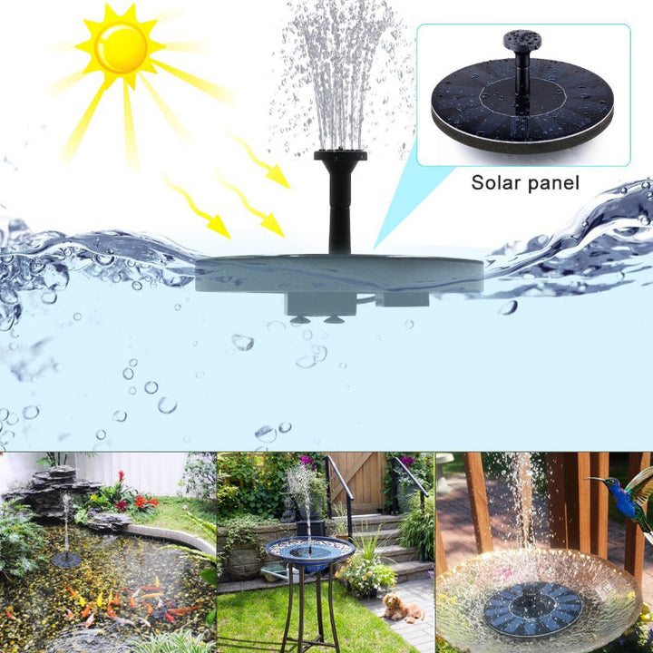 BowLift | Solar Powered Bird Fountain With Lights