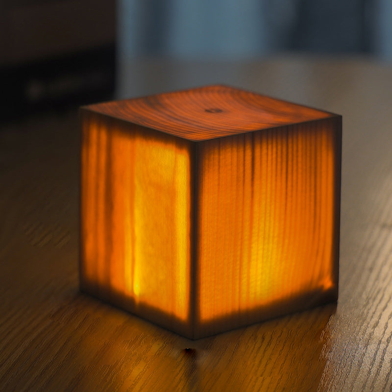 Stylish LED Table Lamp - WoodGlow | Bowlift
