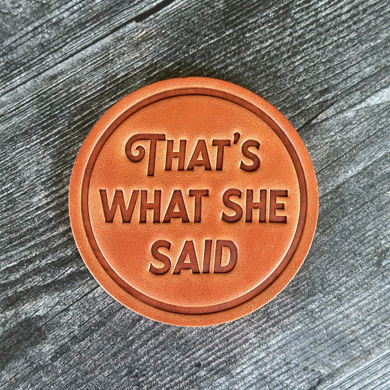 BowLift | Funny Leather Coasters