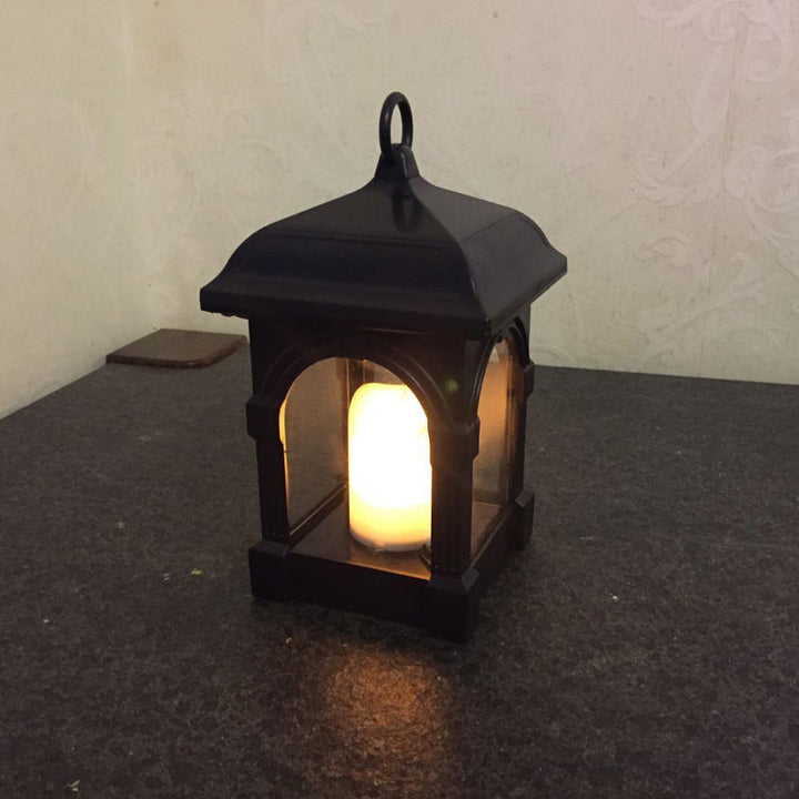 Traditional European Solar Waterproof House Cubic Plastic LED Landscape Lighting Outdoor Light For Garden | Bowlift