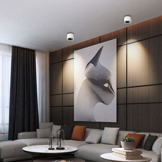 BowLift | Origo Minimalistic LED Ceiling Light - Adjustable Round Recessed Lamp
