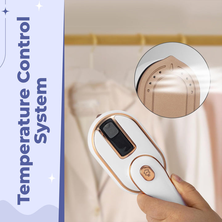 Micro Steam Iron - Portable & Travel Friendly Clothes Ironing Machine Bowlift