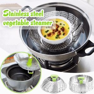 BowLift | SteamEase – Collapsible Stainless Steel Steamer Insert