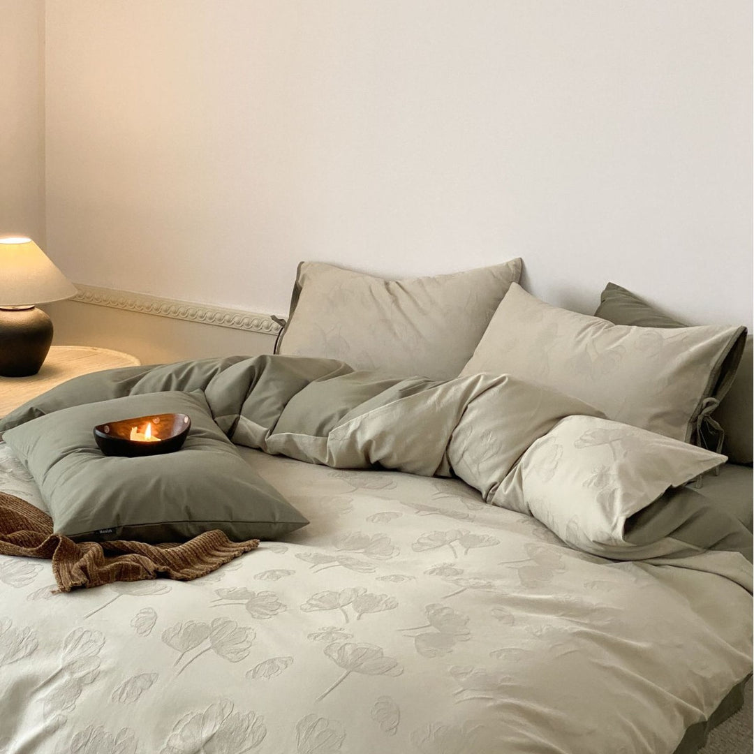Cotton bedding set, 100s, long staple comb, 4-piece