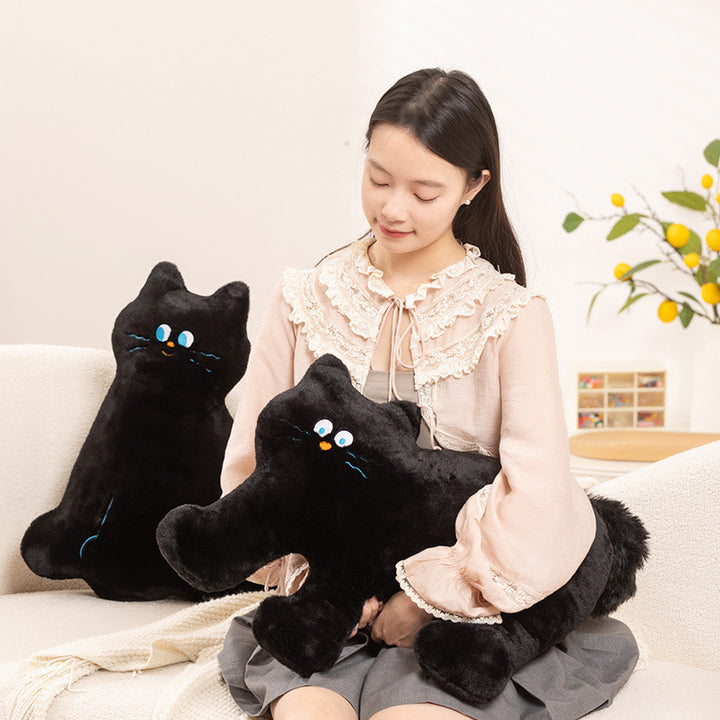 Plush cat pillow, 50 cm, various poses