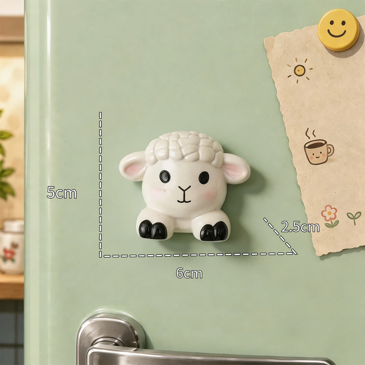 3D-tier magnets made of resin, cute designs
