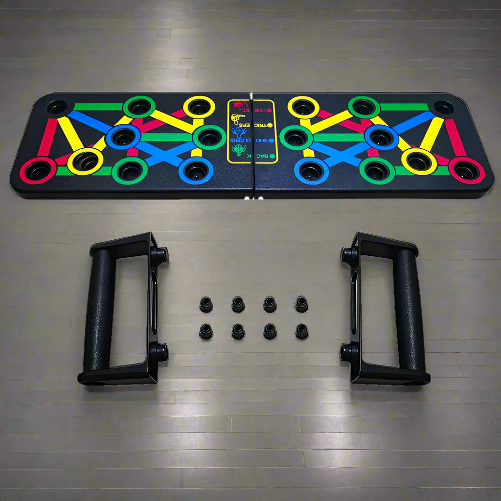BowLift | 14-in-1 Push-Up Rack Board | Non-Slip, Portable Fitness Equipment for Home Workouts & Muscle Training