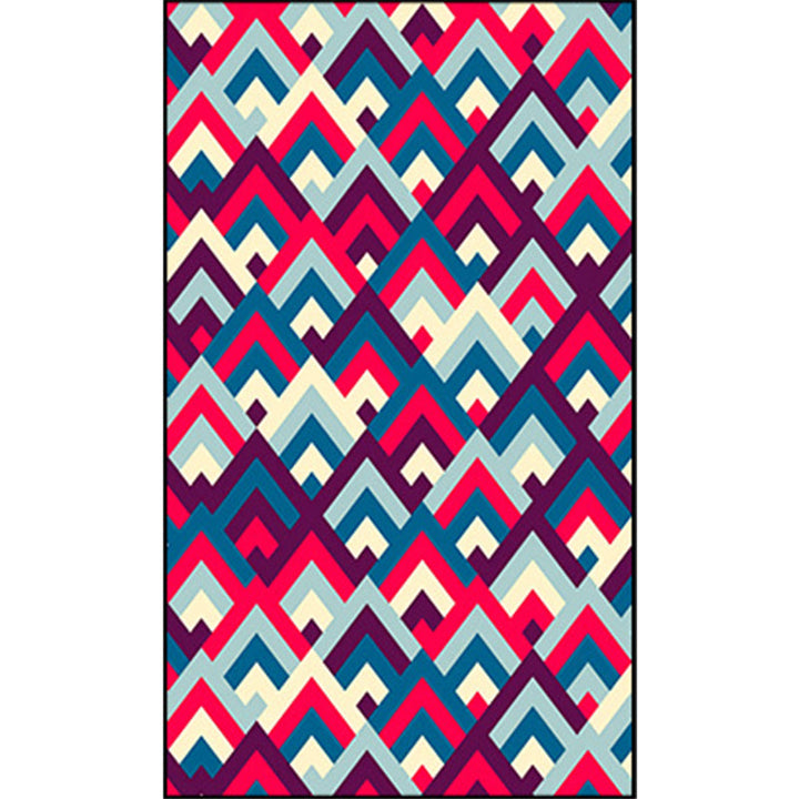 BowLift | Southwest Colorful Geometric Carpet Polyester Washable Non-Slip Stain Resistant Carpet for Bedroom