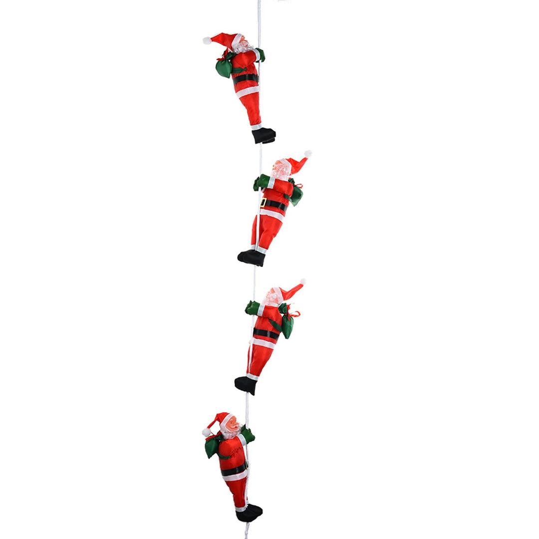 Playful Santa Claus Decoration Figure Bowlift