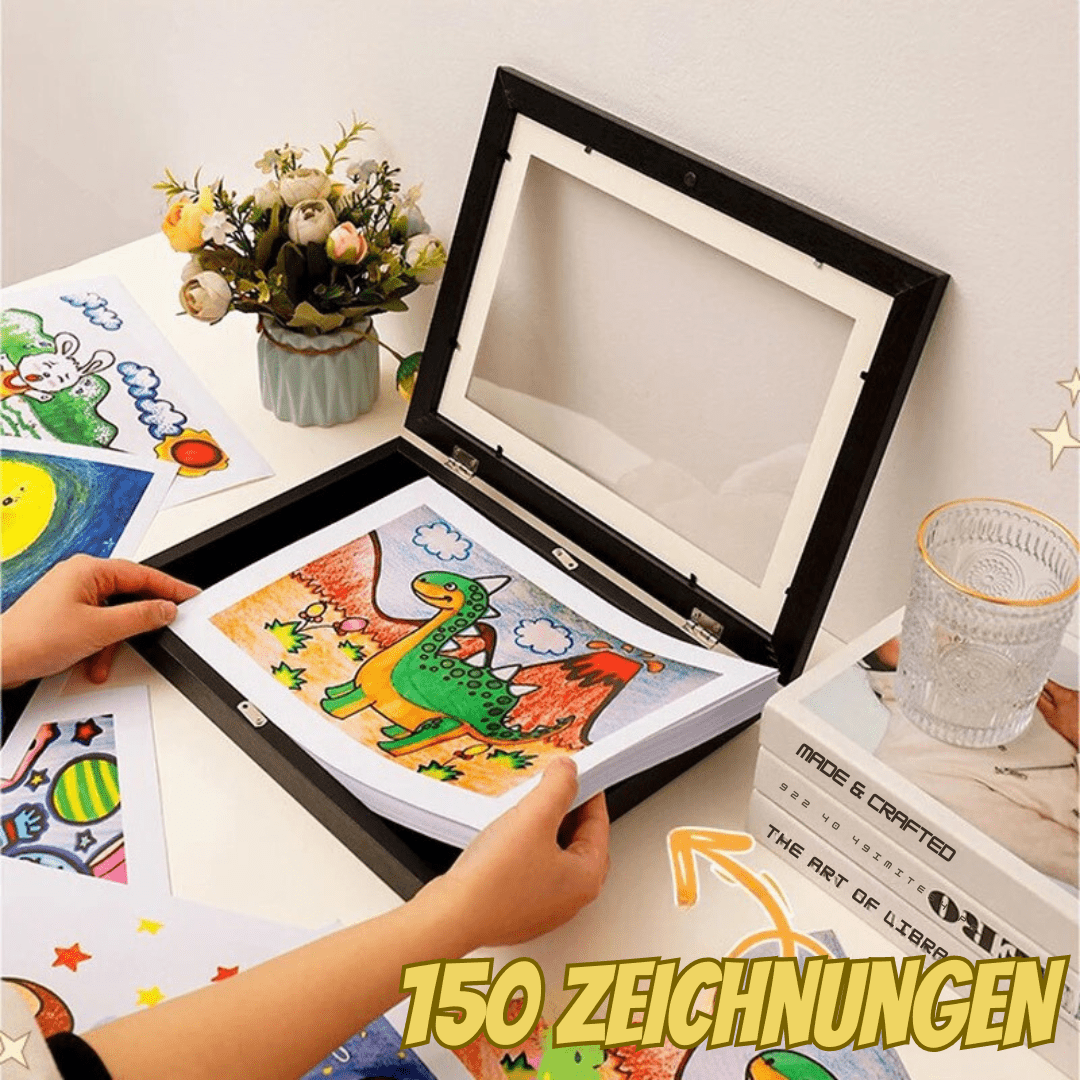 BowLift | picture frame for storing and presenting children's art