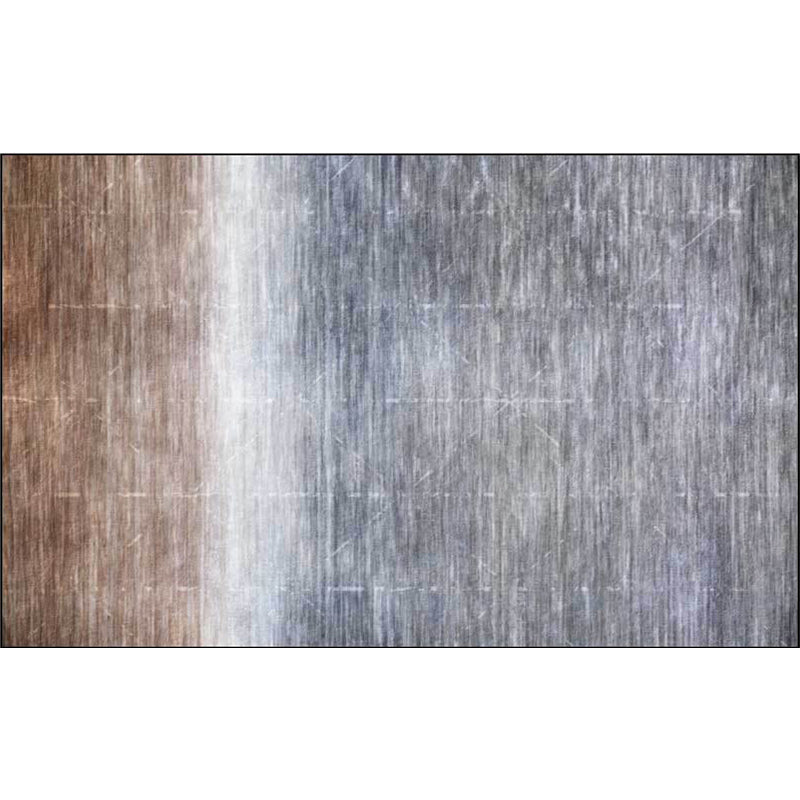 Modern living room carpet in gray abstract ombre stripe pattern carpet polyester washable carpet for the area | Bowlift