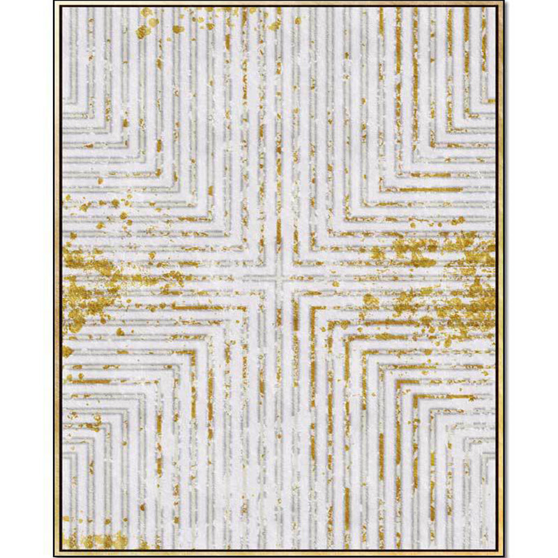 Modern living room rug in black and white with abstract stripe cross pattern rug polyester washable rug | Bowlift
