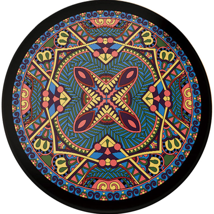 BowLift | Southwest Tribal Carpet Red and Black Polyester Rug with Non-Slip Back Area Rug for Bedroom
