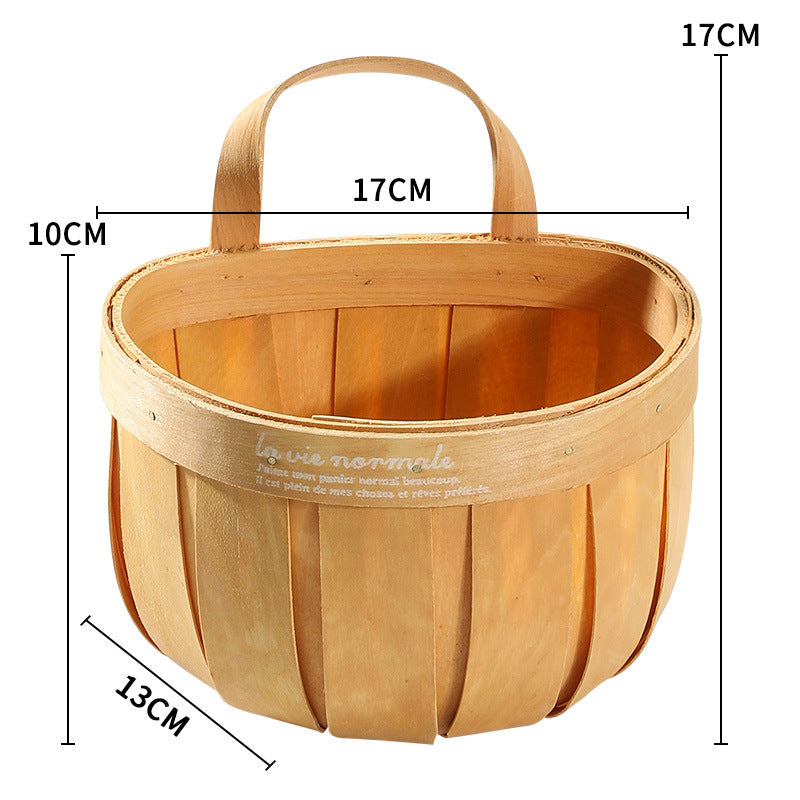 Wooden Storage Basket Bowlift