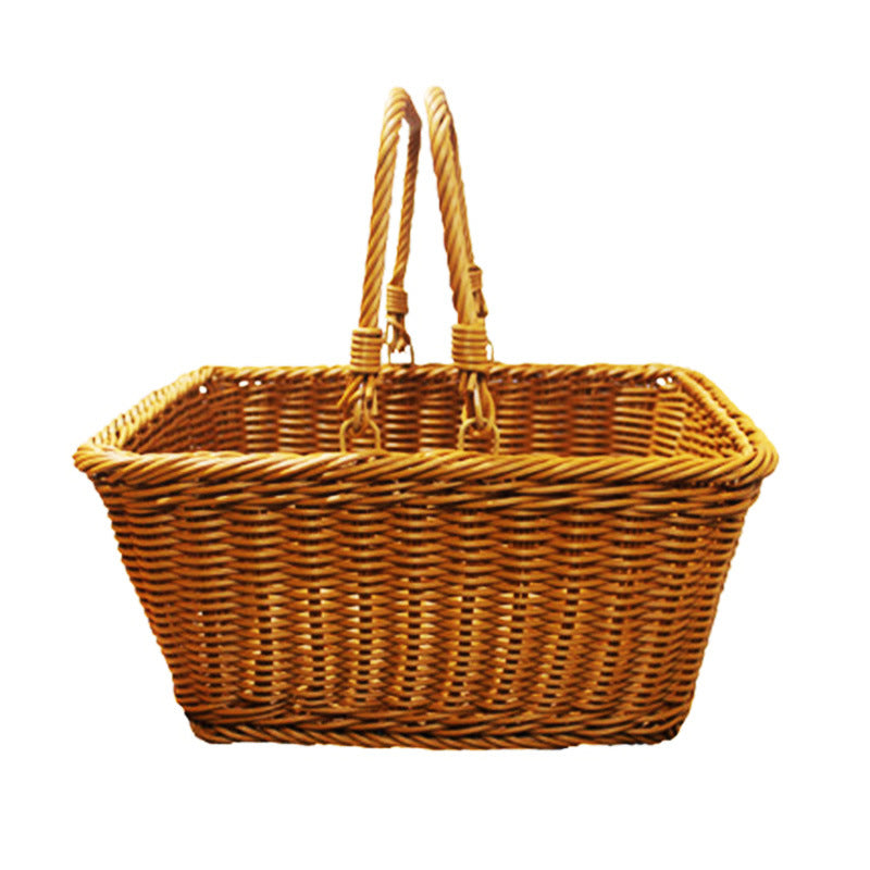 Stylish Woven Market Basket Bowlift