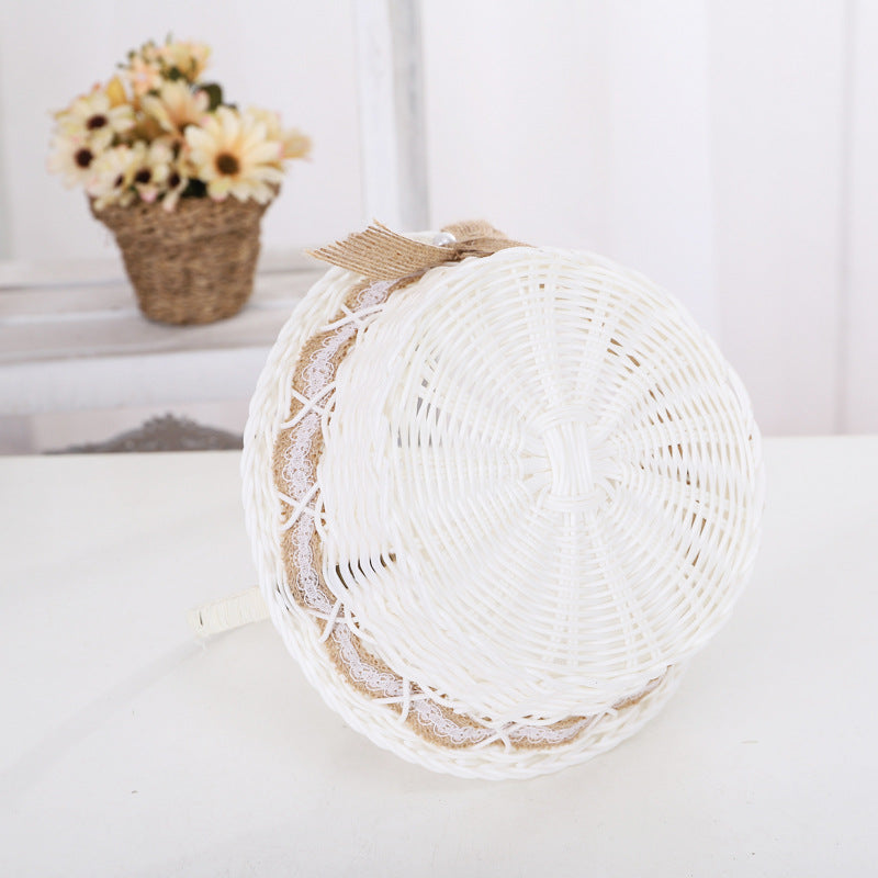 Decorative Floral Woven Basket Set Bowlift