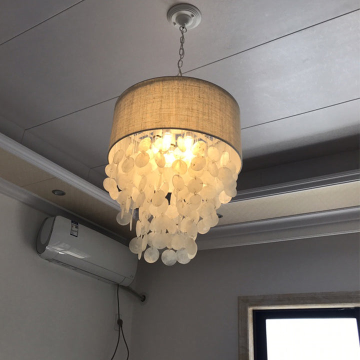 Elegant Capiz Shell Pendant Light