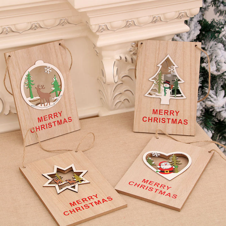 Wooden Holiday Sign Bowlift