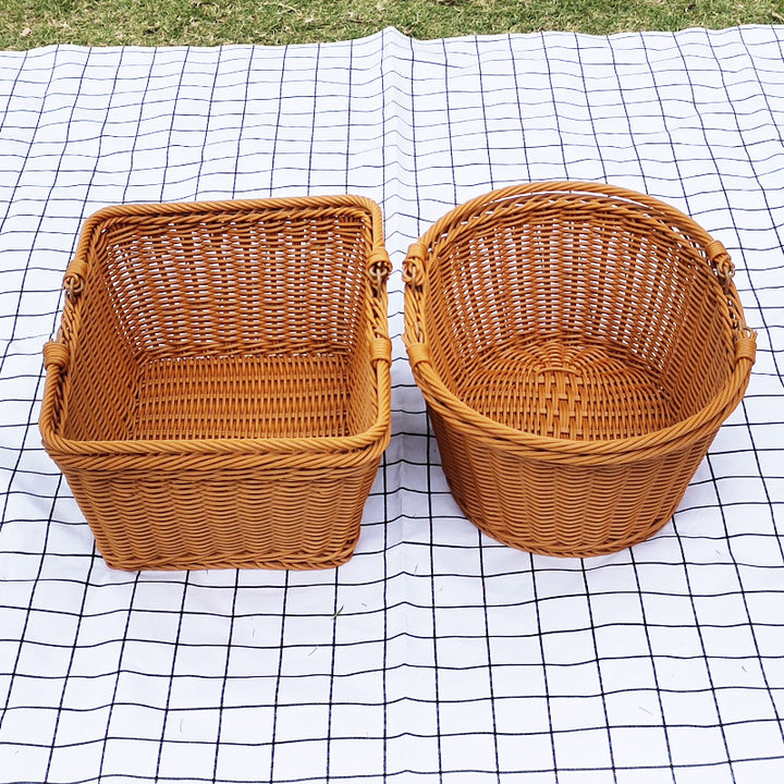 Stylish Woven Market Basket Bowlift
